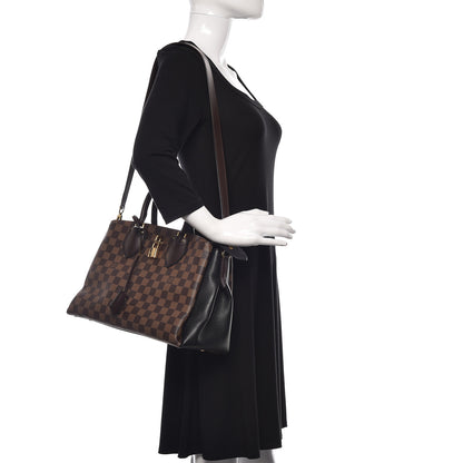 Louis Vuitton Cuir Taurillon Damier Ebene Normandy Black 2 of 20