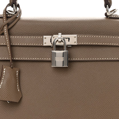 Hermes Epsom Kelly Sellier 25 Etoupe 8 of 17