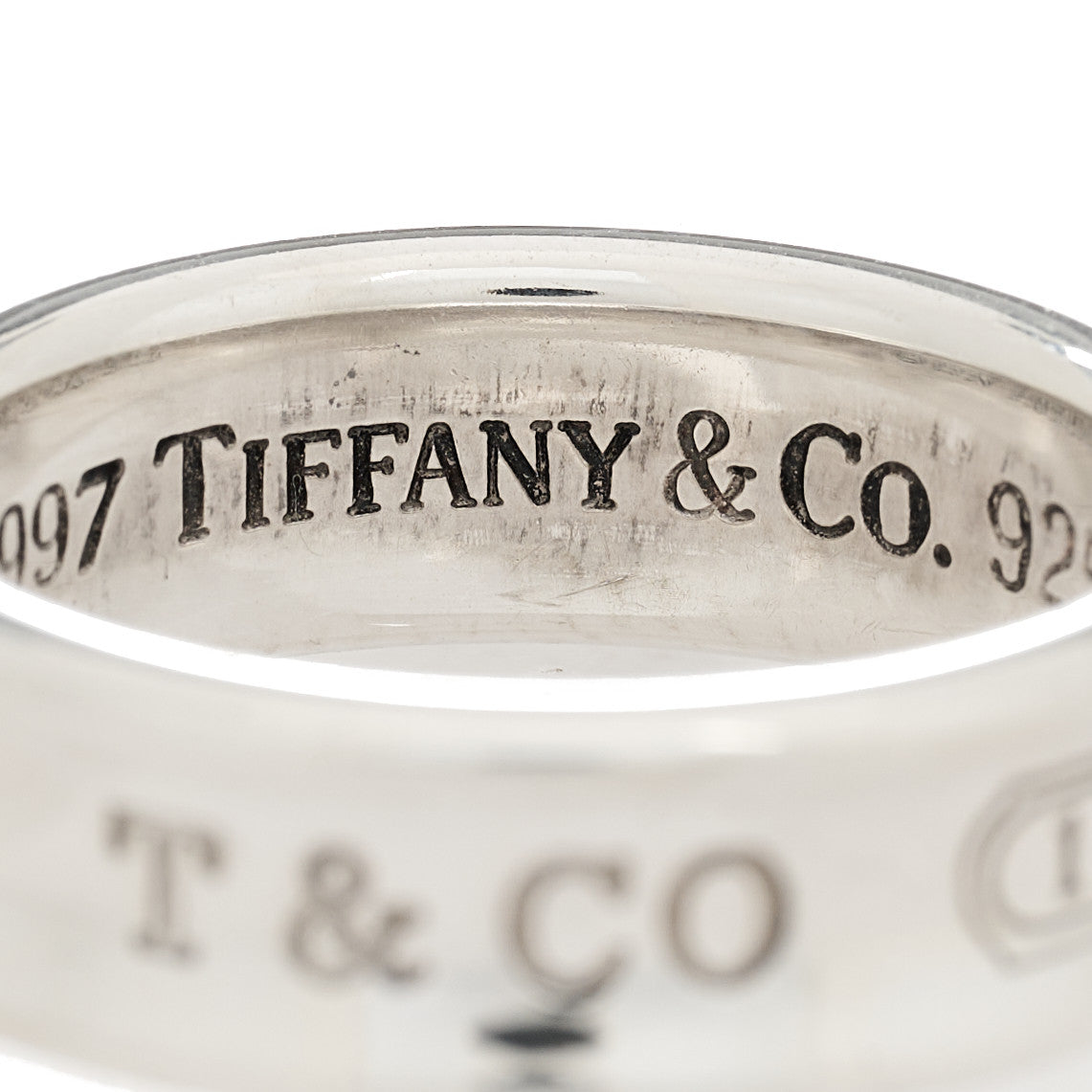 Tiffany Sterling Silver 1837 Band Ring 59 8.75 4 of 6
