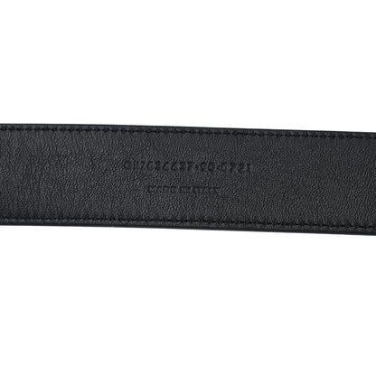 Saint Laurent Smooth Calfskin Monogram Square Buckle Belt 90 36 Black 4 of 5