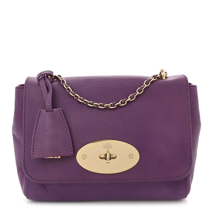 Mulberry Small Classic Grain Calfskin Small Lily Flap Heather 1 of 12
