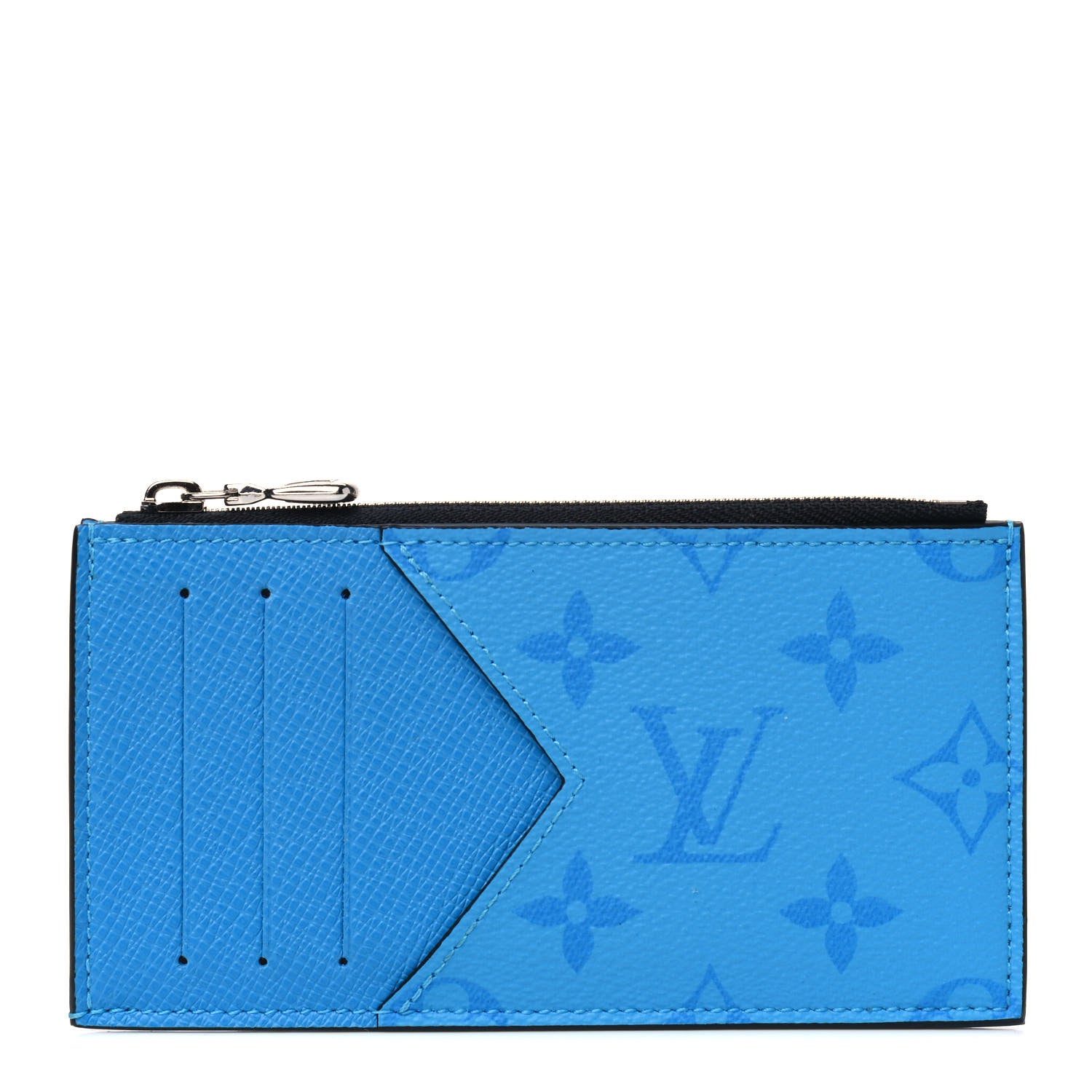Louis Vuitton Taigarama Coin Card Holder Blue Lagoon 1 of 4