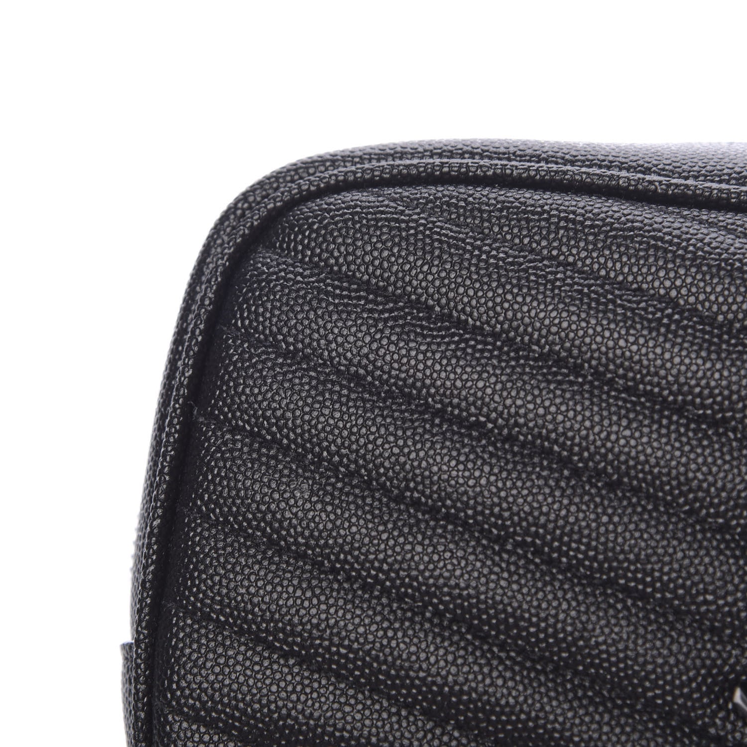Saint Laurent Grain De Poudre Matelasse Monogram Mini Lou Camera Bag Black 10 of 12