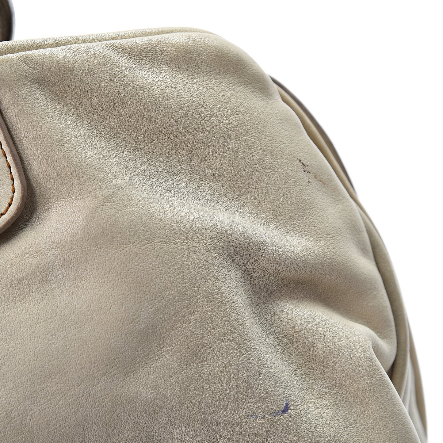 Calfskin Medium Gaucho Double Saddle Bag Ivory
