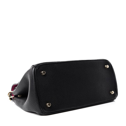 Christian Dior Bullcalf Small Be Dior Flap Black Fraise 4 of 11