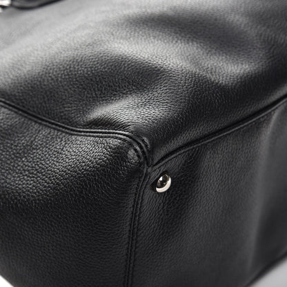 Chanel Calfskin Cerf Executive Shopper Tote Black 11 of 13