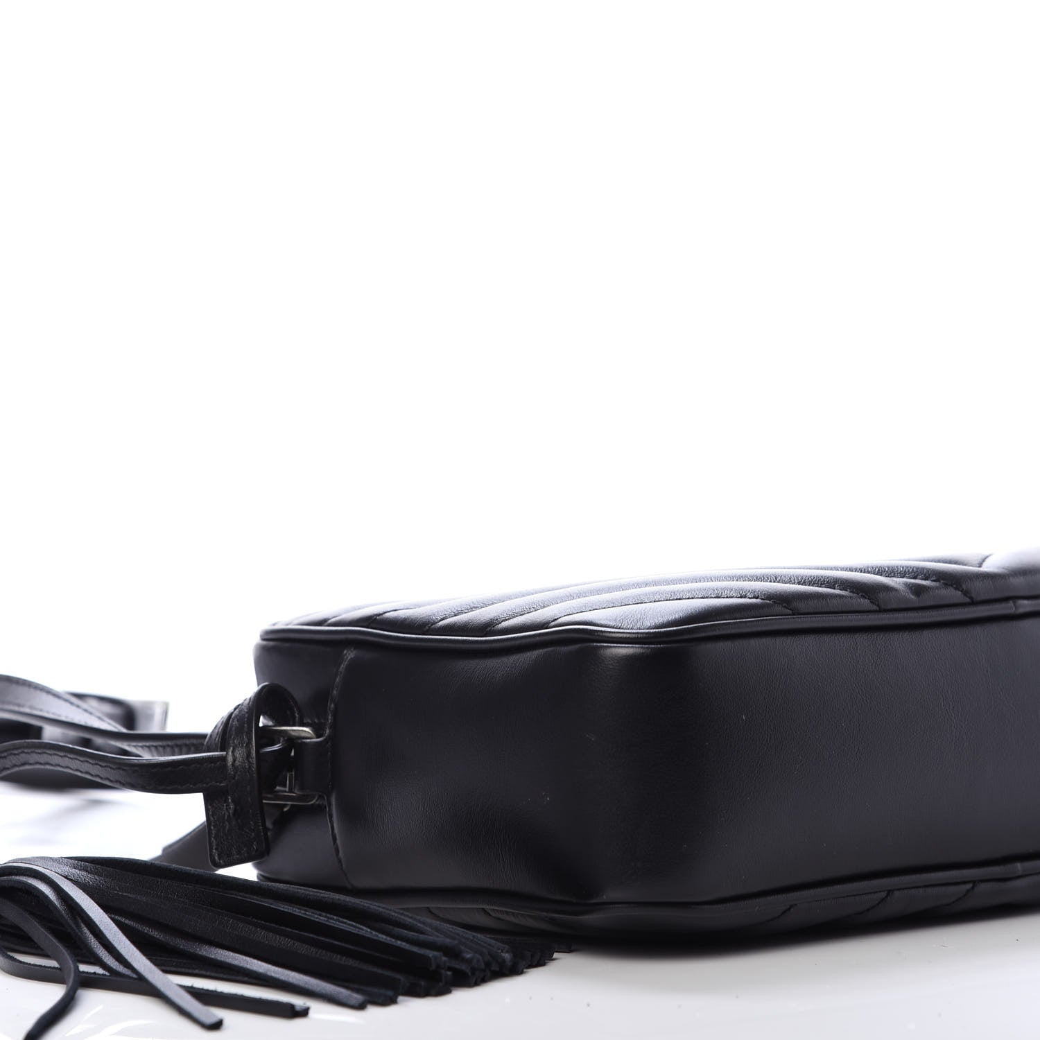 Saint Laurent Calfskin Matelasse Monogram Lou Camera Bag Black 6 of 10