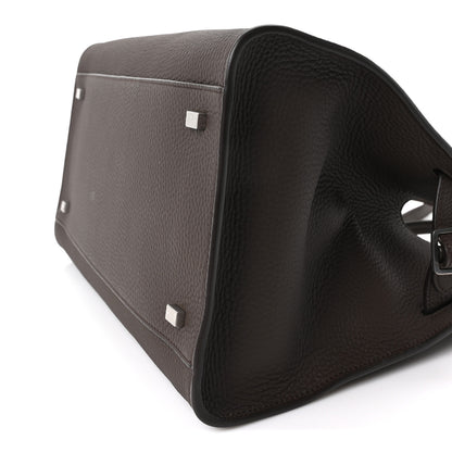 The Row Matte Grained Calfskin Soft Margaux 12 Deep Brown 9 of 9