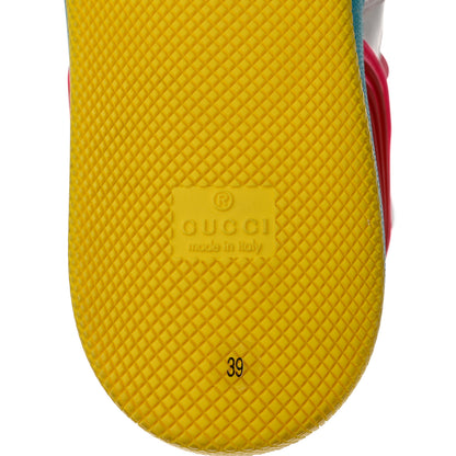 Gucci Demetra Womens Basket High Top Sneakers 39 Great White Bright Splash Loess 9 of 9