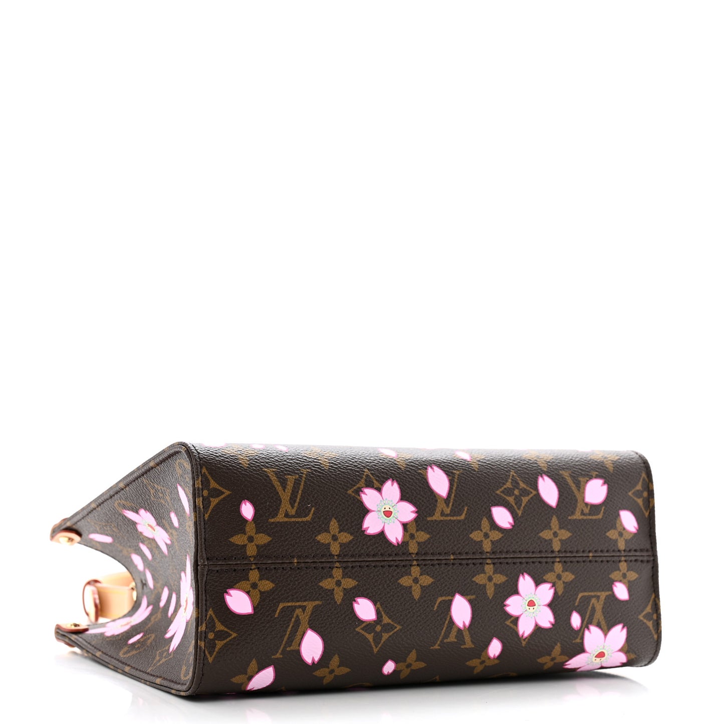 LV X TM Monogram Cherry Blossom Onthego PM Sakura Brown