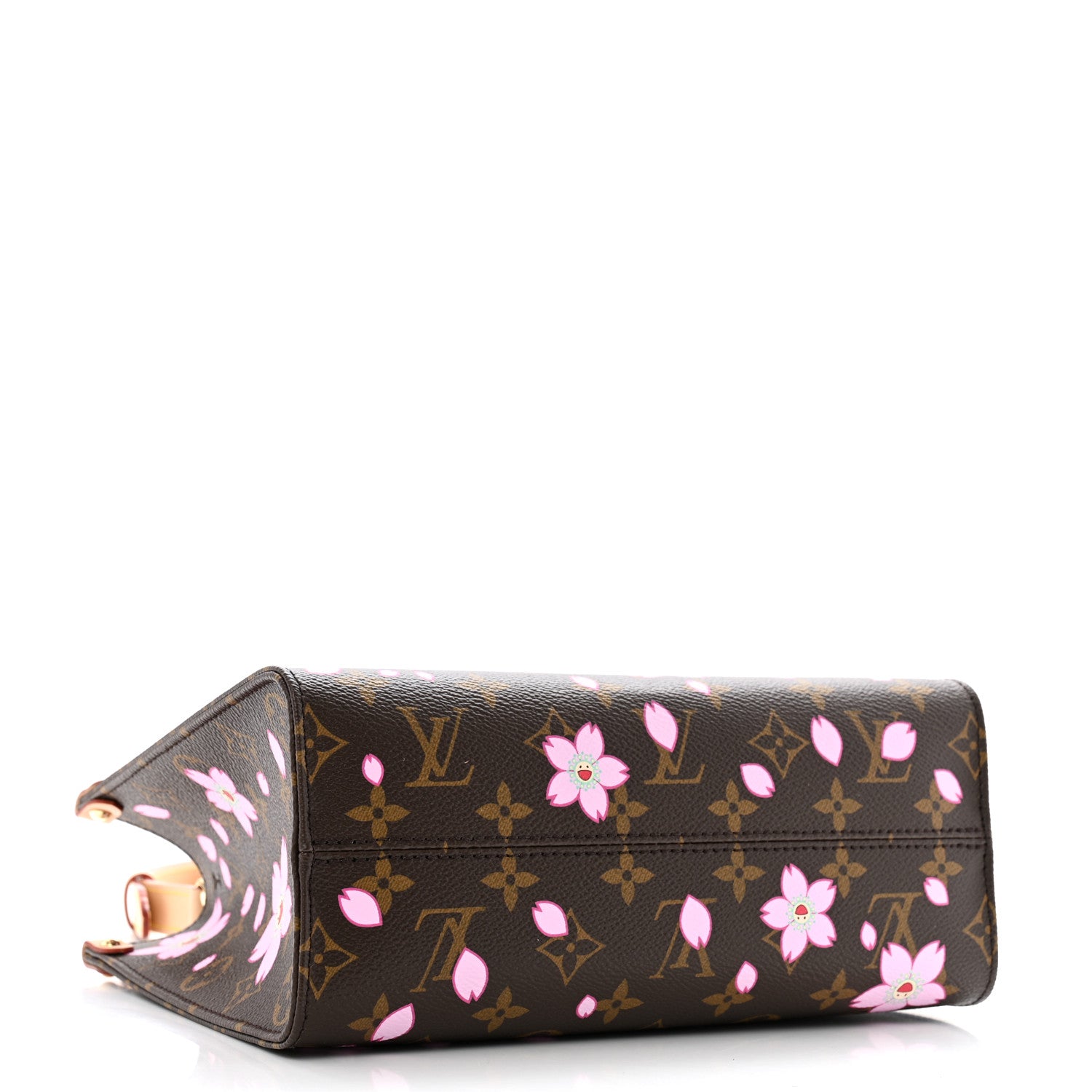 Louis Vuitton LV X TM Monogram Cherry Blossom Onthego PM Sakura Brown 4 of 9