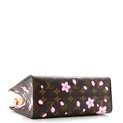 Louis Vuitton LV X TM Monogram Cherry Blossom Onthego PM Sakura Brown 4 of 9