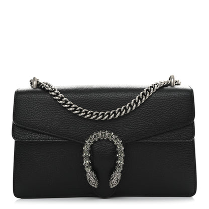 Gucci Pebbled Calfskin Small Dionysus Shoulder Bag Black 1 of 13