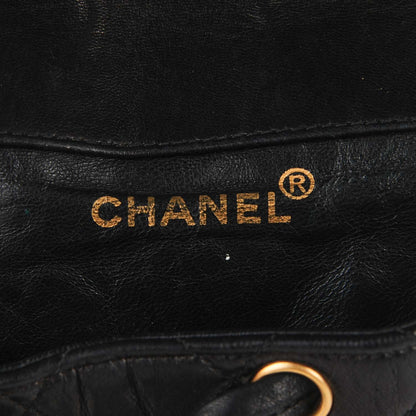 Chanel Lambskin Quilted Backpack Black 6 of 9