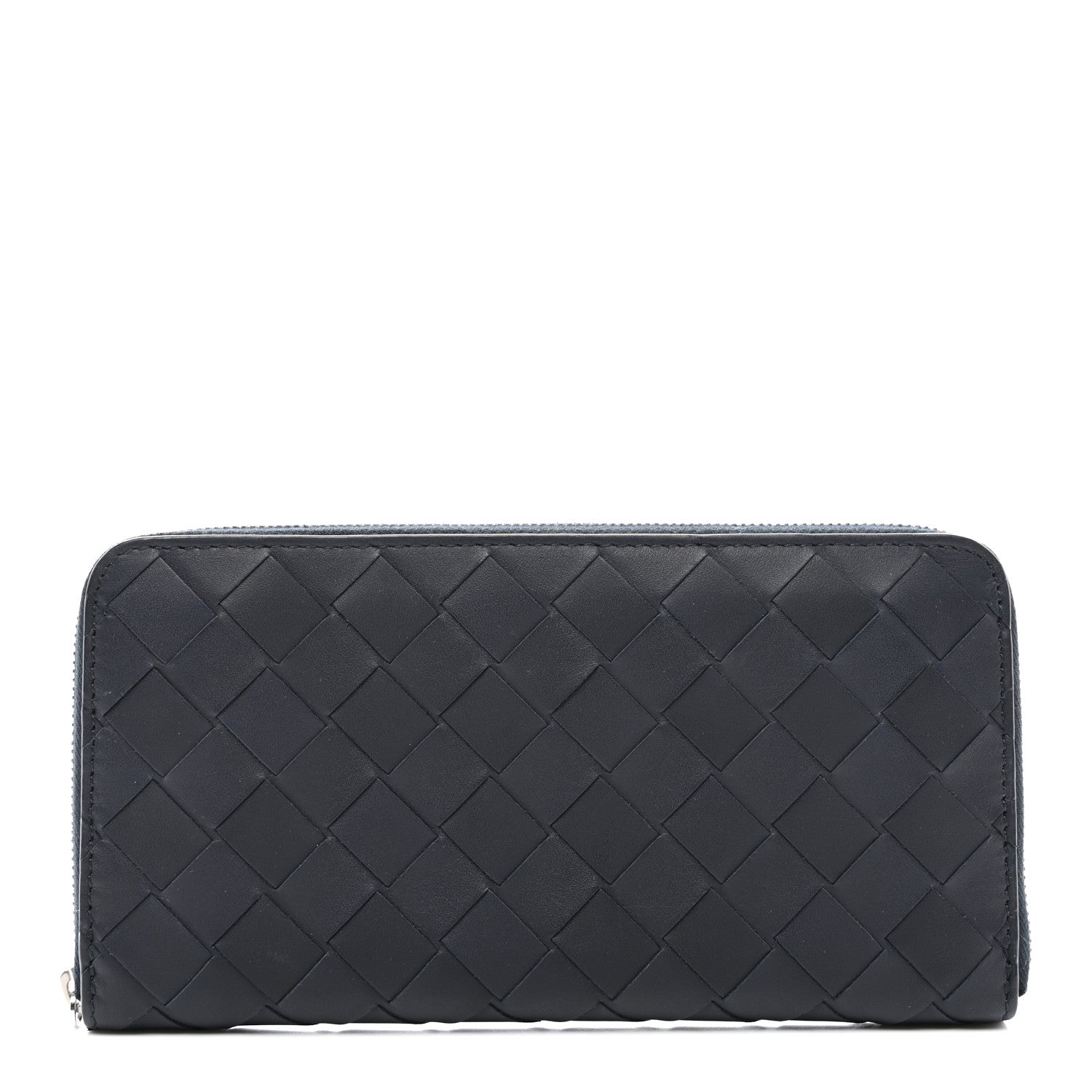 Bottega Veneta Nappa Intrecciato Zip Around Wallet Black 1 of 9