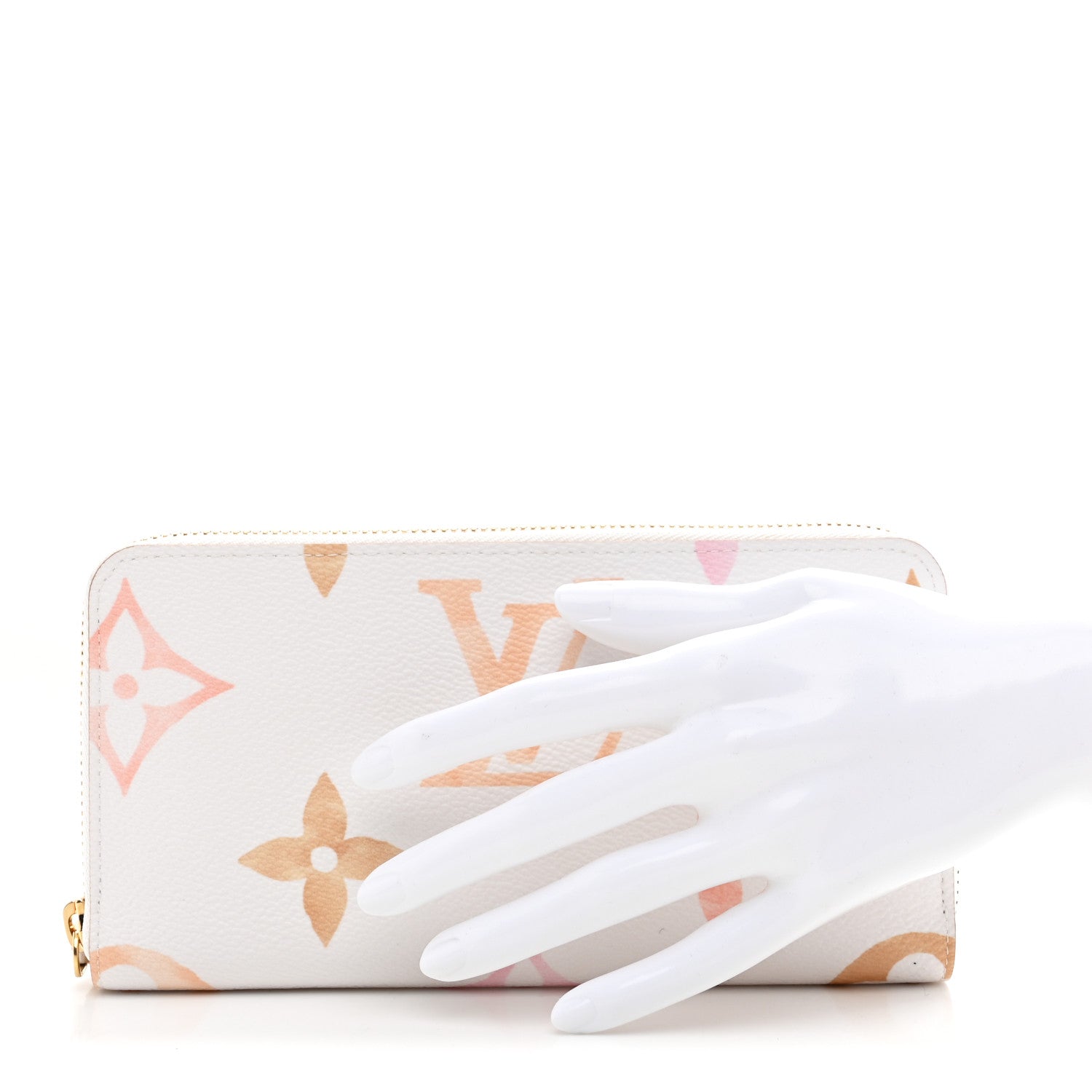Louis Vuitton Monogram Giant By The Pool Zippy Wallet Resort Beige 2 of 7