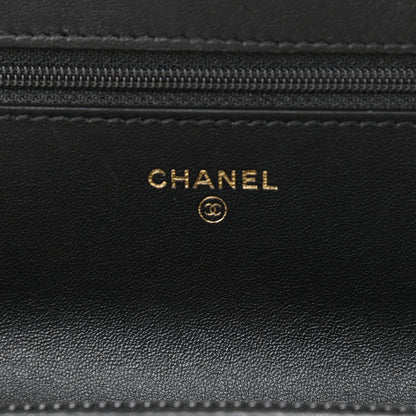 Chanel Lambskin Quilted Chanel 19 Wallet On Chain WOC Black 6 of 11