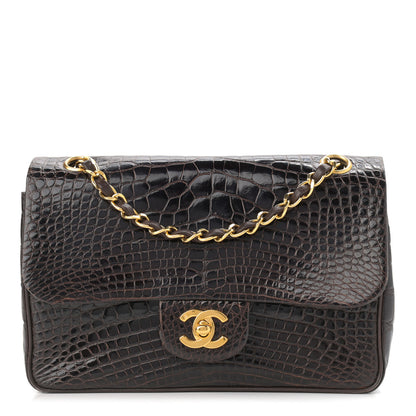 Chanel Alligator Small Double Flap Brown 1 of 11