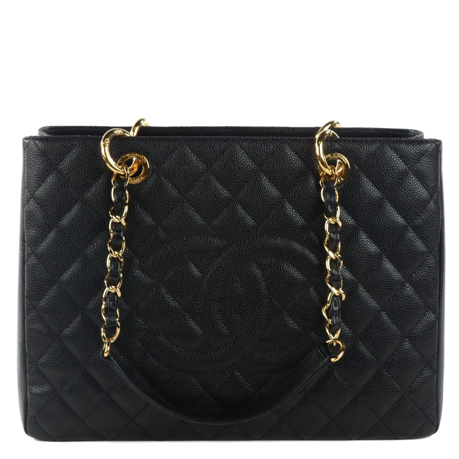 Chanel Caviar Quilted Grand Shopping Tote GST Black 1 of 7