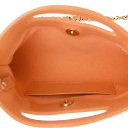 Chanel Shiny Crumpled Calfskin Quilted Nano 31 Shopping Bag Orange 5 of 12