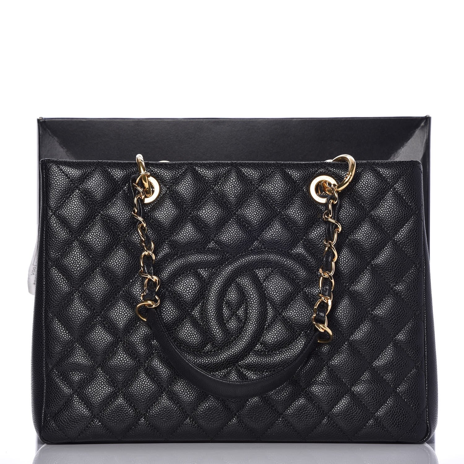 Chanel Caviar Quilted Grand Shopping Tote GST Black 8 of 8