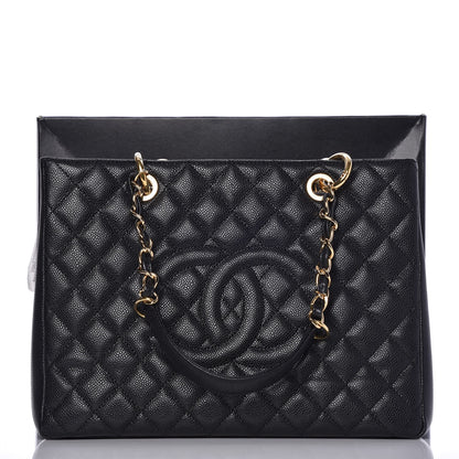 Chanel Caviar Quilted Grand Shopping Tote GST Black 8 of 8