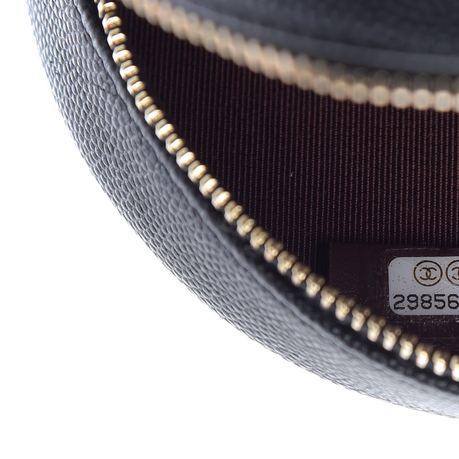 Chanel Caviar Quilted Round Clutch With Chain Black 9 of 10
