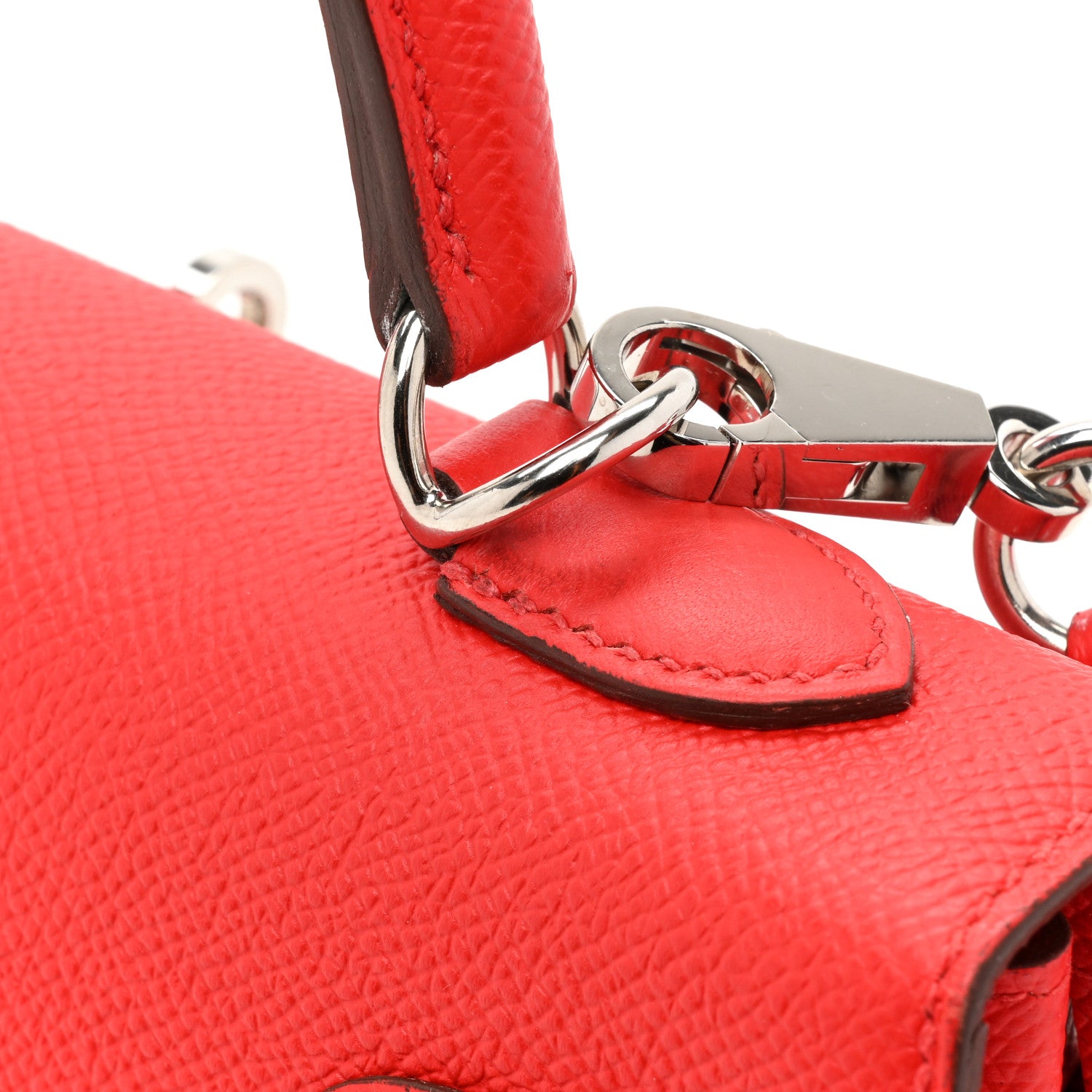 Hermes Epsom Kelly Sellier 25 Rouge De Coeur 13 of 14