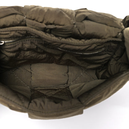 Bottega Veneta Nylon Intrecciato Padded Tech Small Cassette Bag Mud 5 of 16