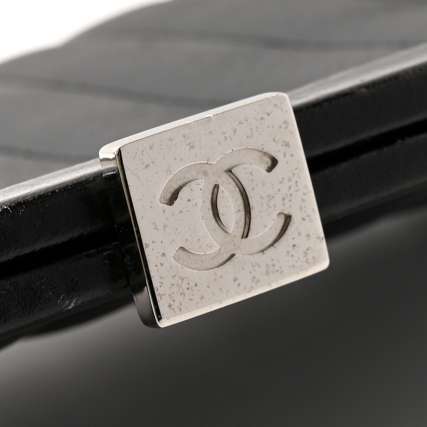 Chanel Lambskin Vertical Quilted Mademoiselle Clutch Black 9 of 9