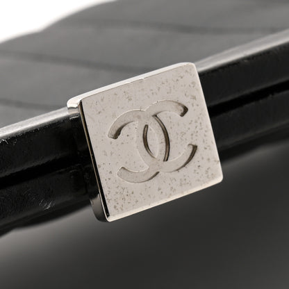 Chanel Lambskin Vertical Quilted Mademoiselle Clutch Black 9 of 9