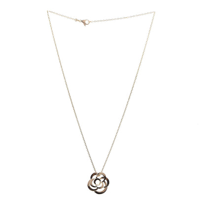 Chanel 18K Yellow Gold Fil de Camelia Pendant Necklace 3 of 6