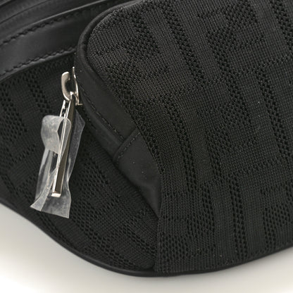 Fendi Neoprene Mesh Vitello Grace FF Pocket Belt Bag Black 7 of 8