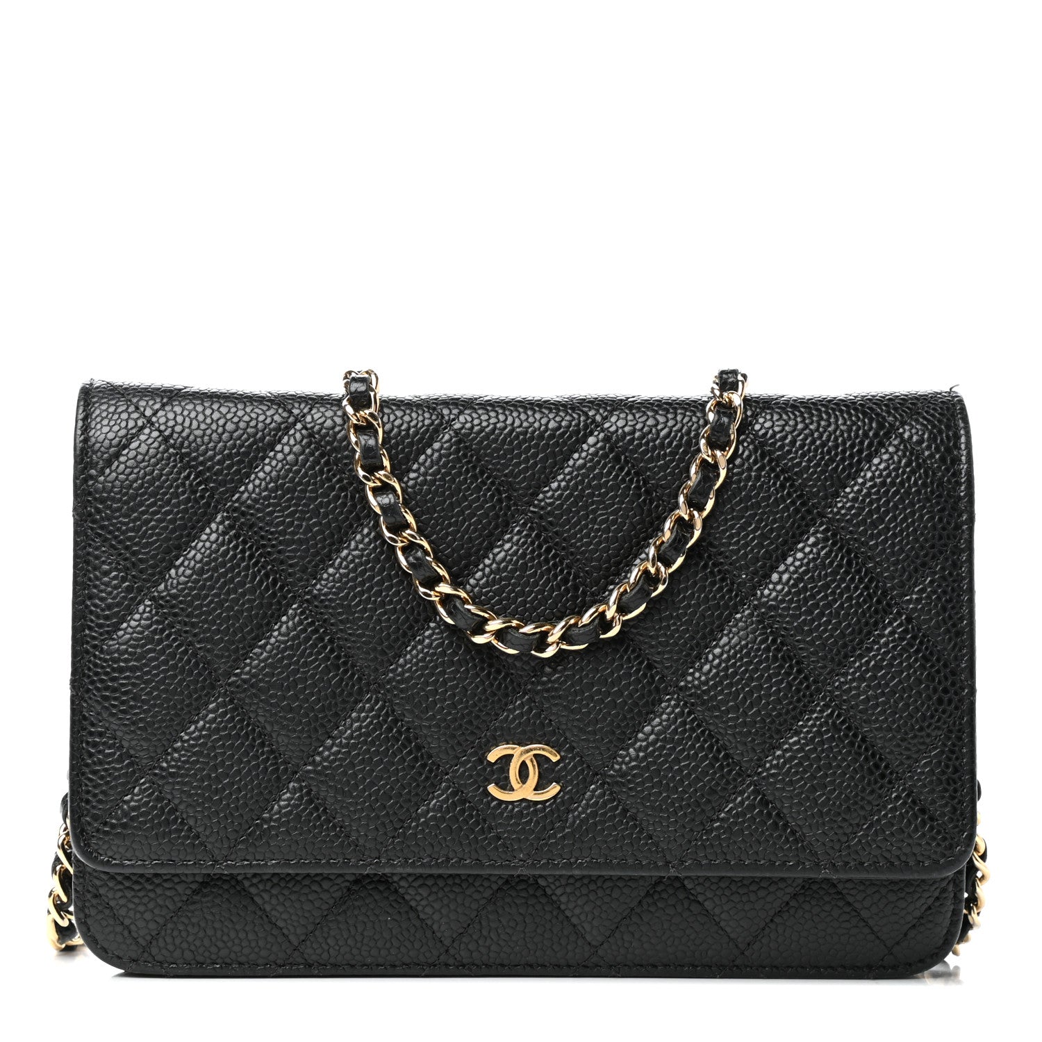 Chanel Caviar Quilted Wallet On Chain WOC Black 1 of 13