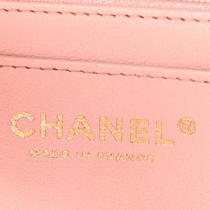 Chanel Lambskin Quilted Mini Top Handle Rectangular Flap Light Pink 6 of 14
