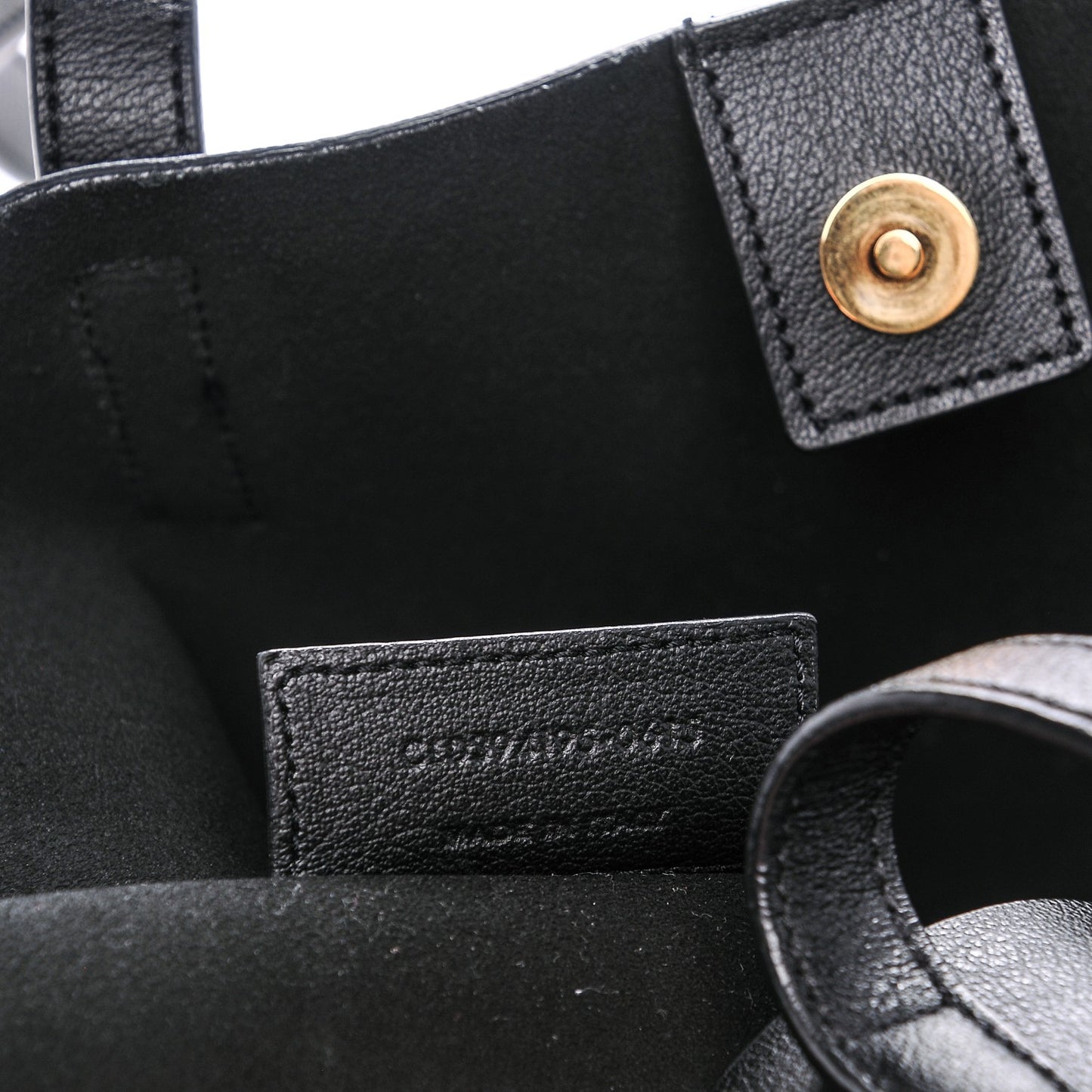 Calfskin Large Shopping Tote Black