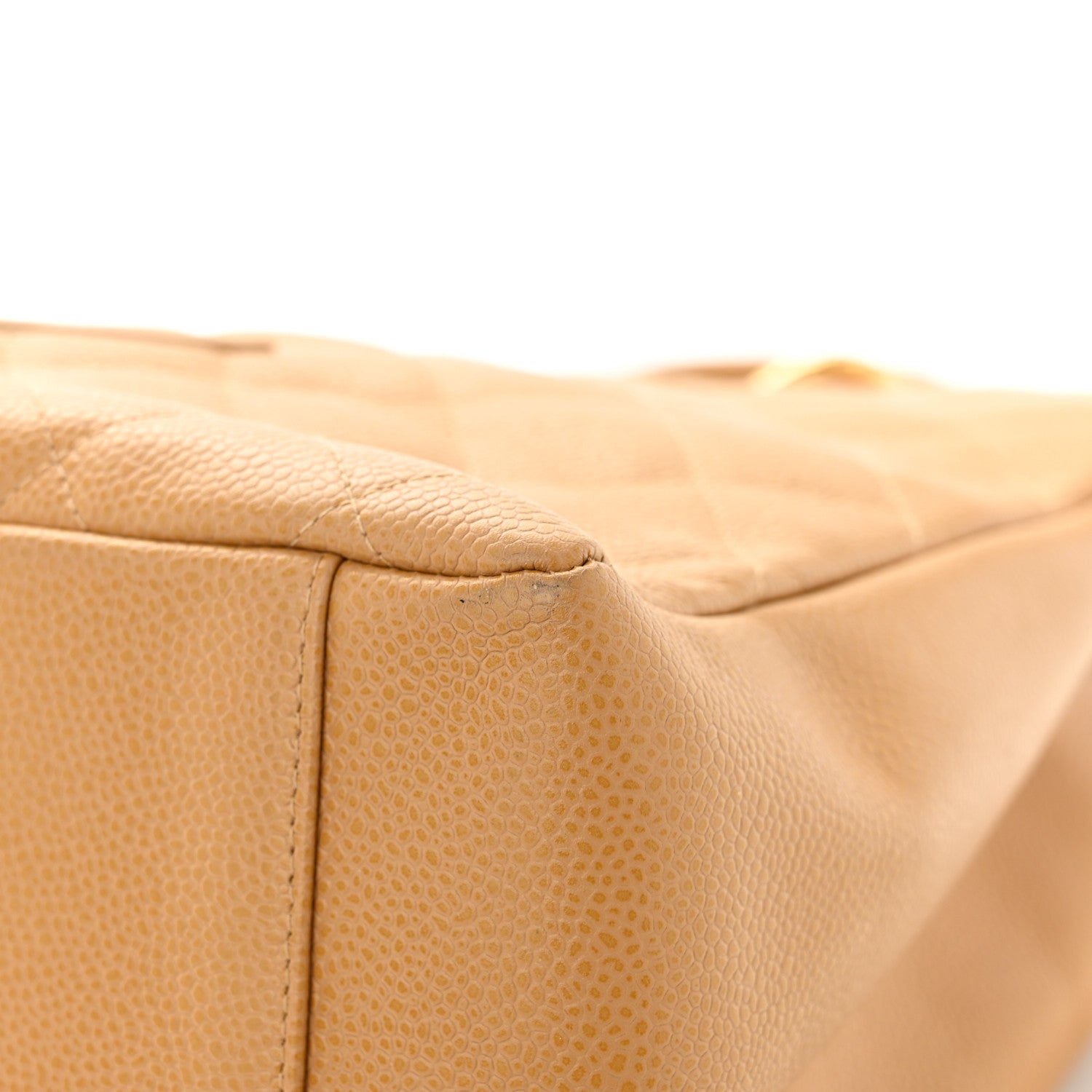 Chanel Caviar Quilted Grand Shopping Tote GST Beige 10 of 13