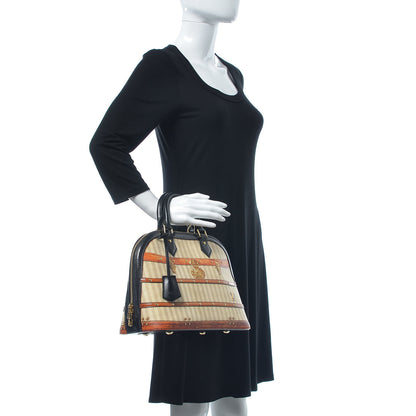 Louis Vuitton Transformed Canvas Patent Time Trunk Alma PM Beige 2 of 9