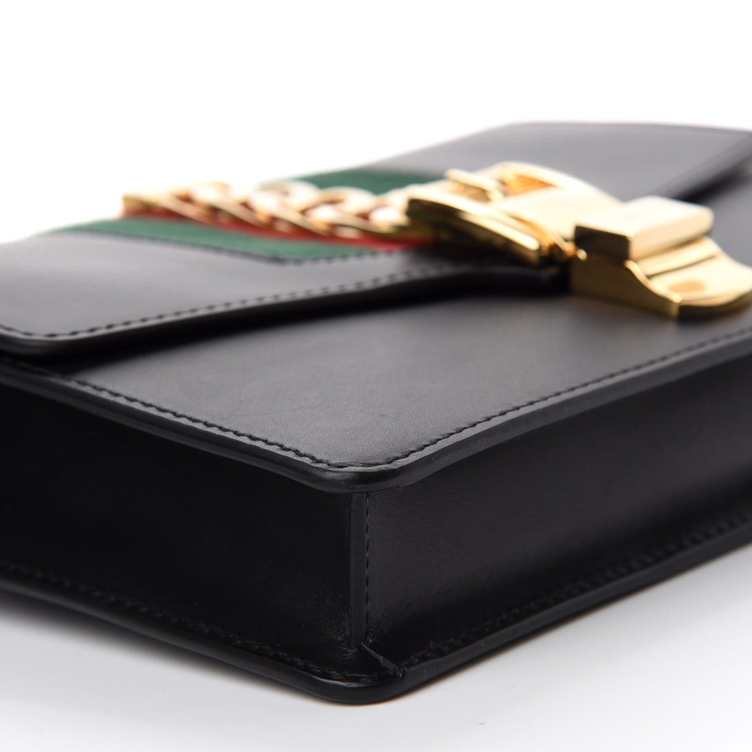 Gucci Calfskin Sylvie Belt Bag Black 6 of 10