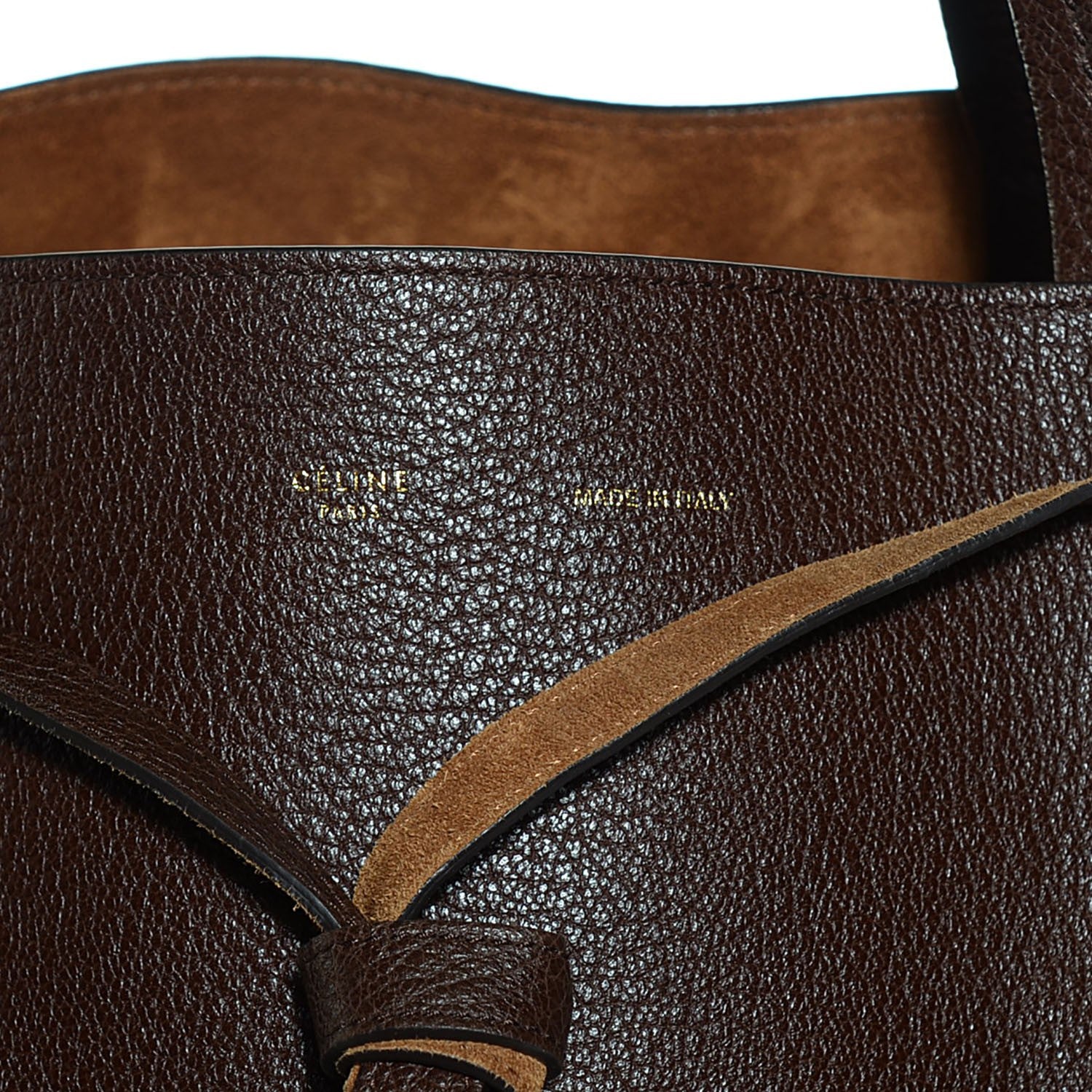 Celine Soft Grained Calfskin Medium Cabas Phantom Brown 9 of 9