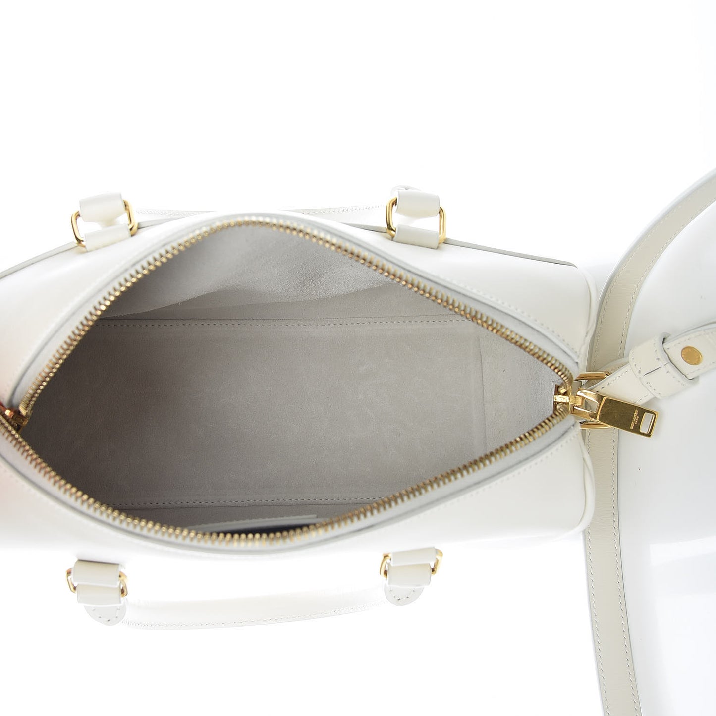 Calfskin Classic Baby Duffle Dove White