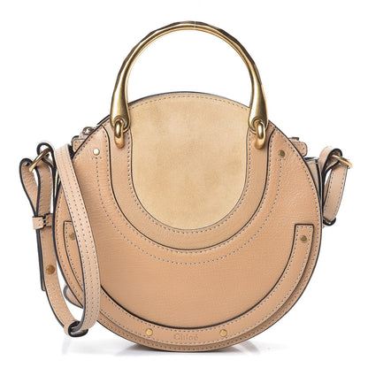 Chloe Calfskin Suede Small Pixie Bag Pearl Beige 1 of 7