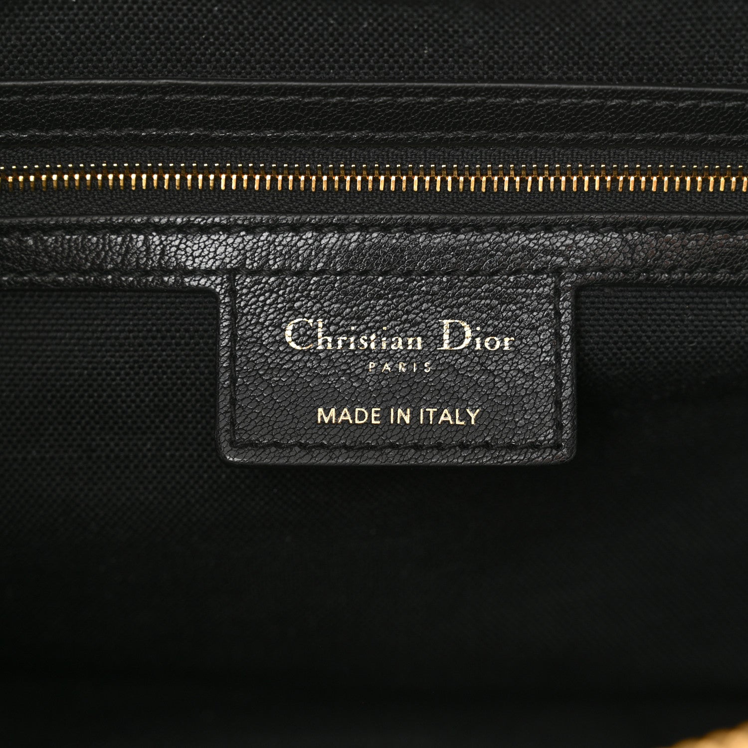 Christian Dior Shiny Grained Calfskin Macrocannage Medium D-Journey Bag Black 6 of 10