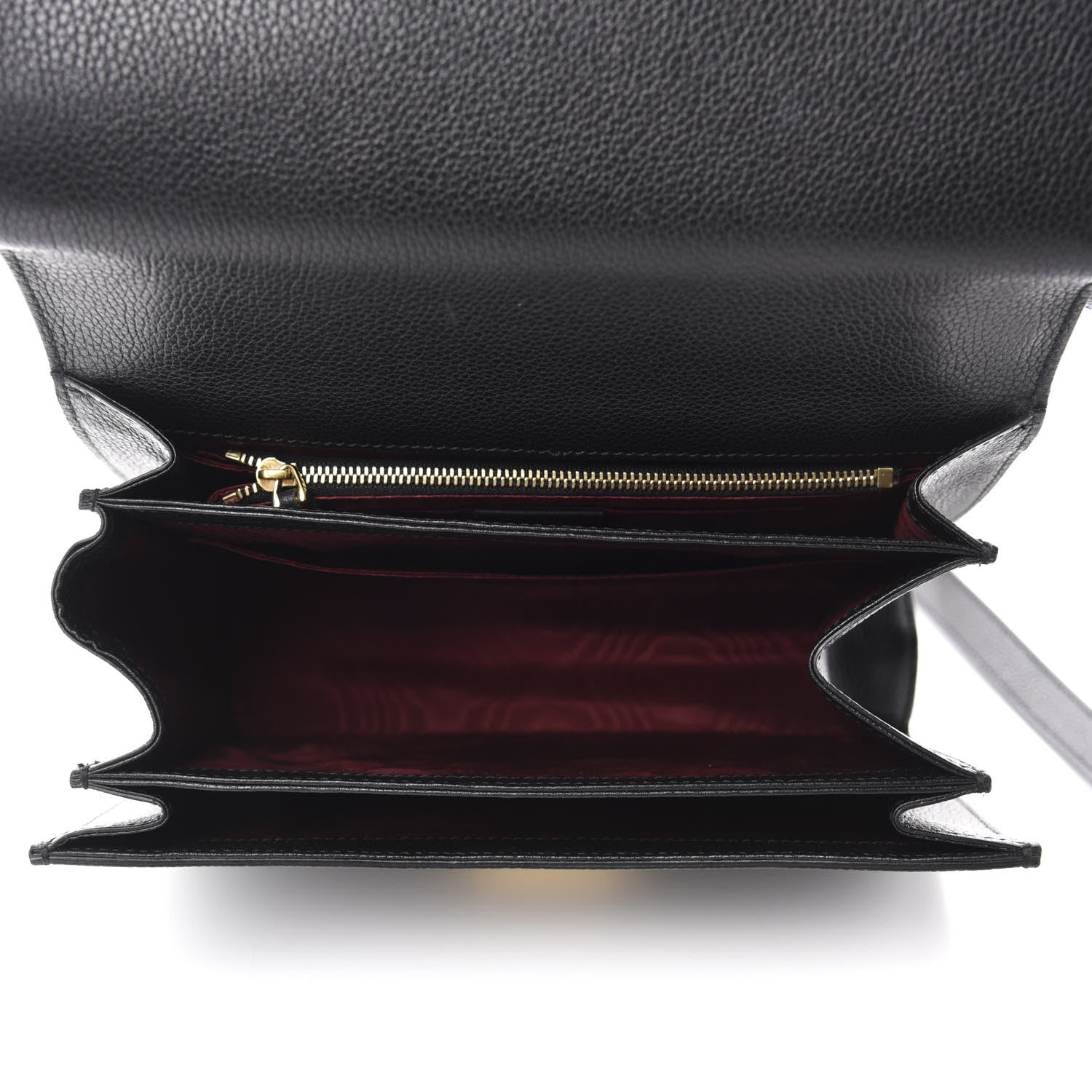 Gucci Grainy Calfskin Small Zumi Shoulder Bag Black 5 of 11