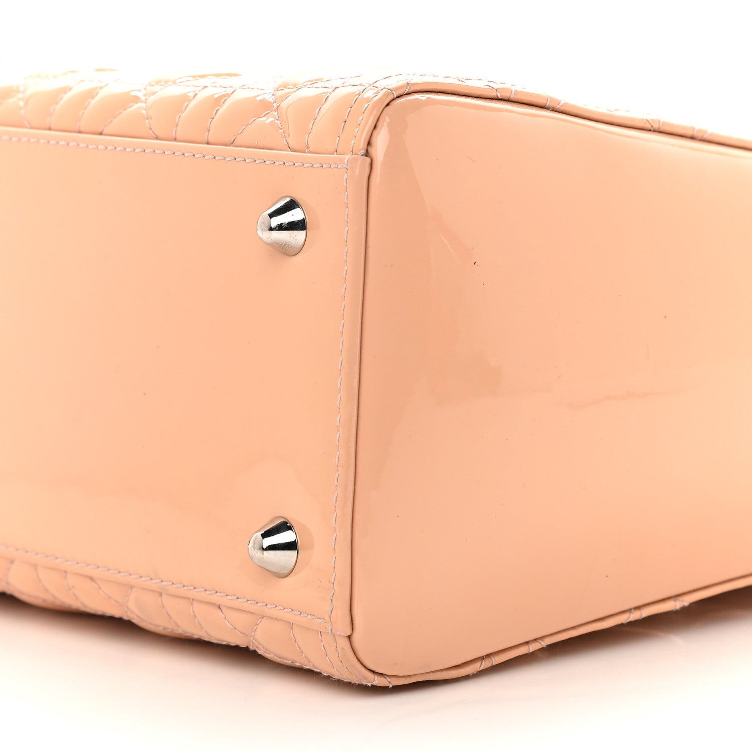 Christian Dior Patent Cannage Large Lady Dior Dark Beige 8 of 10