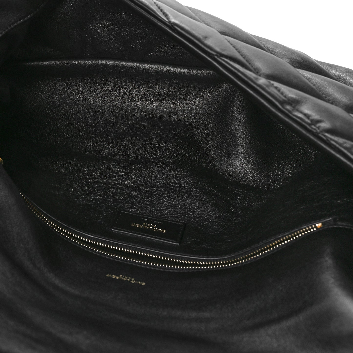 Lambskin Quilted Sade Puffer Envelope Clutch Black