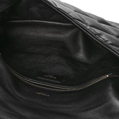Saint Laurent Lambskin Quilted Sade Puffer Envelope Clutch Black 7 of 11