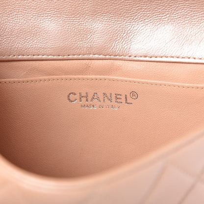 Chanel Metallic Lambskin Quilted Mini Flap Beige 8 of 12