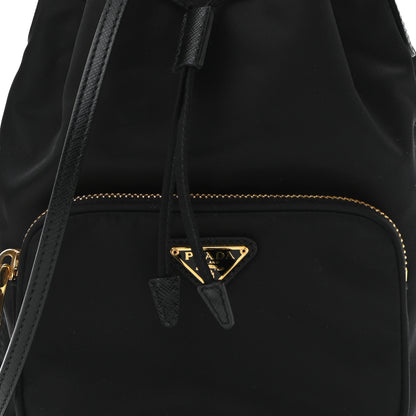 Prada Re-Nylon Duet Drawstring Shoulder Bag Black 7 of 9