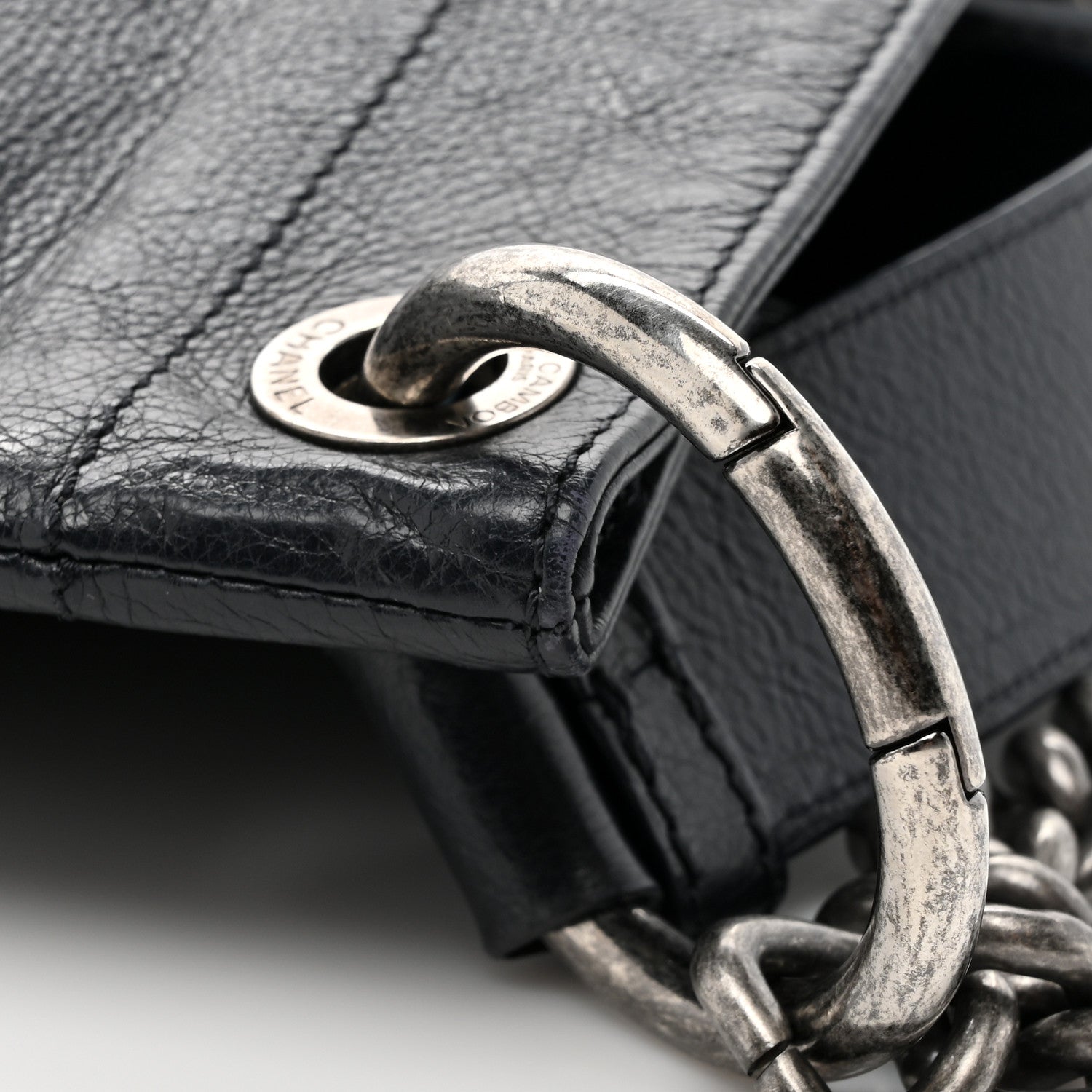 Chanel Calfskin Oser Sans Poser Messenger Dark Navy 12 of 12